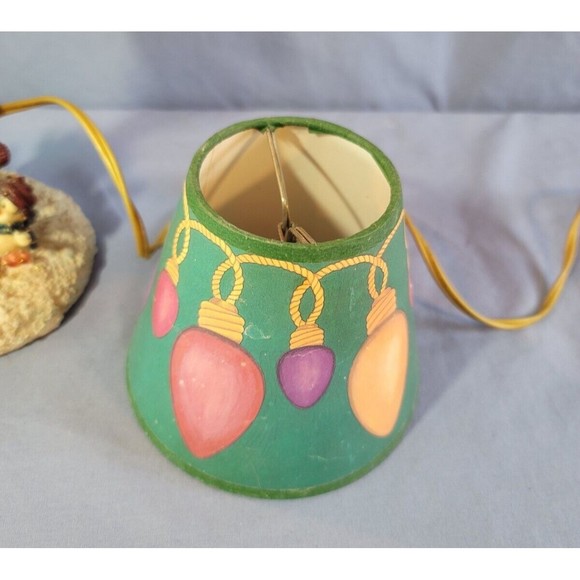 Christmas Table Desk Lamp w/Santa Claus & Snowman & Penguin Vintage 13''Tall - Picture 5 of 9